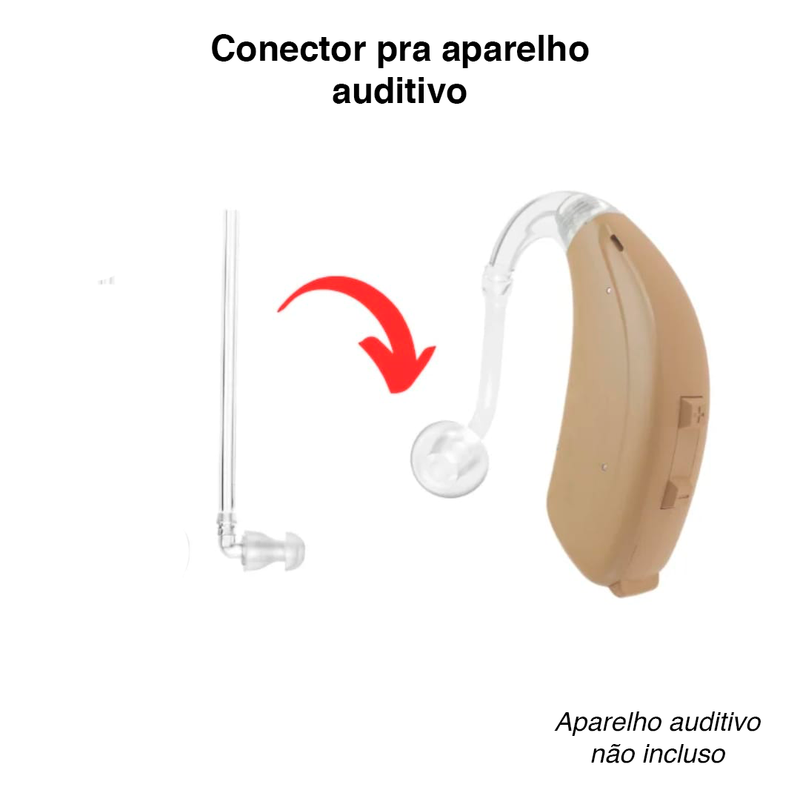 Conector De Silicone (UNIDADE) Alta Qualidade Para Substituir O Molde Ou Olivas De Aparelho Auditivo  3 tamanhos