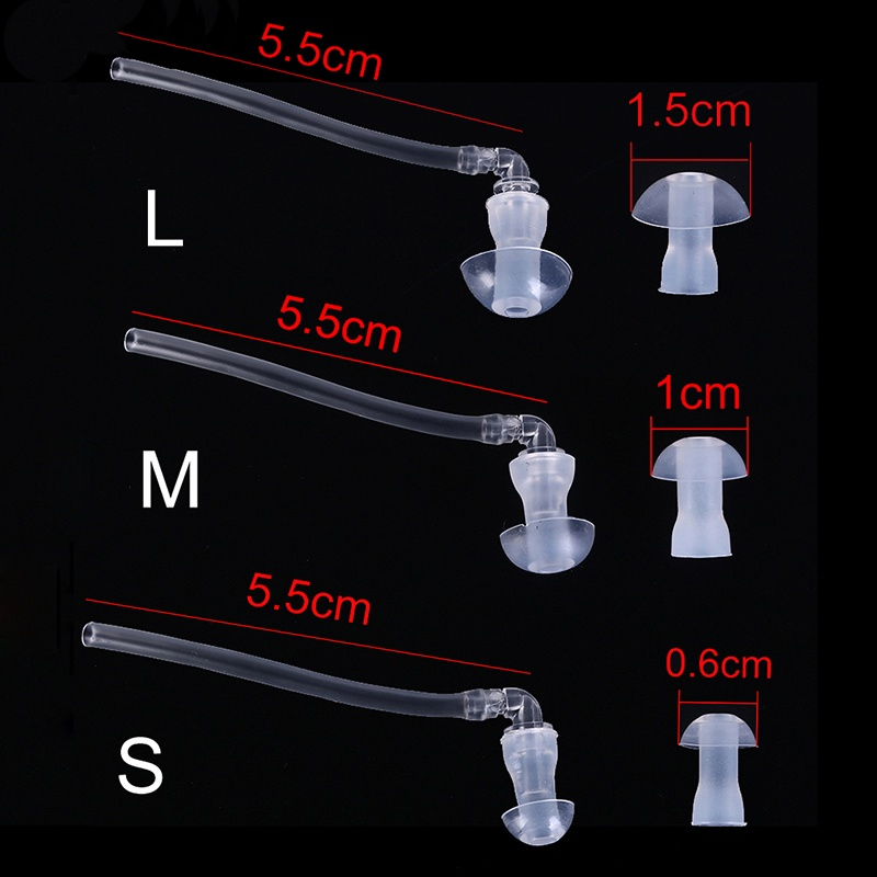 Conector De Silicone (UNIDADE) Alta Qualidade Para Substituir O Molde Ou Olivas De Aparelho Auditivo  3 tamanhos