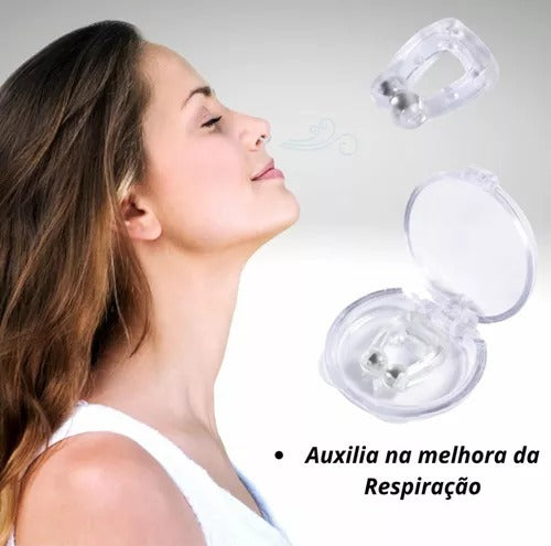 APARELHO PARA RONCO NARIZ CLIPE NASAL MAGNETICO ORIGINAL