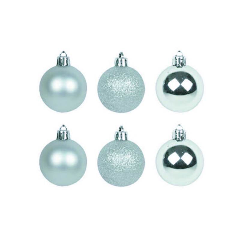 BOLINHA DE NATAL PCT  6PCS / 5CM Verde